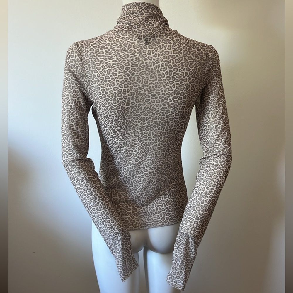 AFRM Zadie Power Mesh Turtleneck Top Size M - Picture 8 of 13